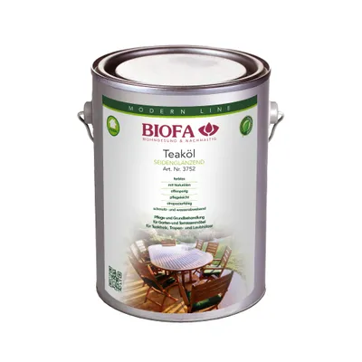 Produktbild von BIOFA Teaköl 3752 für Gartenmöbel 2,5L