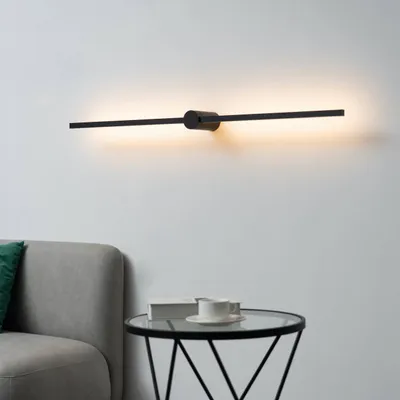 Produktbild von KOSILUM - Wandleuchte, Metall und Aluminium - Schwarz - Eydon