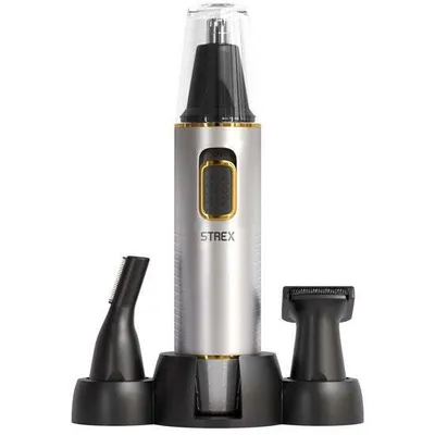Image de Strex Set 3 En 1 Tondeuse à poils de nez - Rechargeable & Lavable - Tondeuse à nez / Oreilles / Sourcils / Barbe - Hommes & Femmes