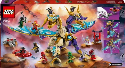 Zdjęcie produktu dla LEGO NINJAGO Arcysmok skupienia, zabawka konstrukcyjna dla dziecka, zestaw dla 9-latka z ośmioma minifigurkami, pomysł na prezent urodzinowy dla chłopca, dziewczynki, fana bohaterów ninja 71836