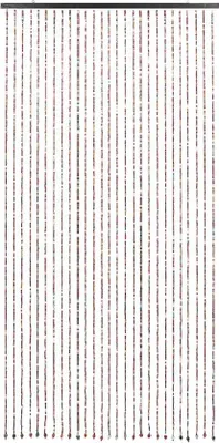 Produktbild von Famanu Holzperlenvorhang 90 x 175 cm - Bunte Raumtrennung für Innenräume