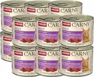 Zdjęcie produktu dla animonda Carny 4017721837057, Dorosły, Każda rasa, Wołowina, Jagnięcina, 200 g