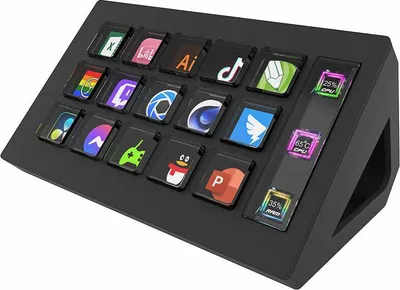 Image de Contrôleur de streaming avec 15 touches macro personnalisables - noir