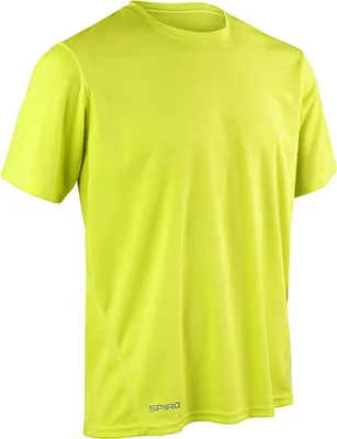 Produktbild von SPIRO S253M | Mens Quick Dry Sport T-Shirt + Schnell trocknend - Farbe: Lime - Größe: XL