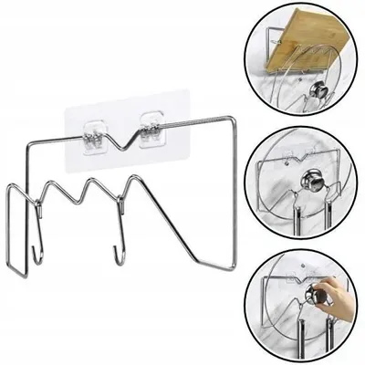 Image de ABC-RC Porte-couvercle acier inoxydable auto-adhésif