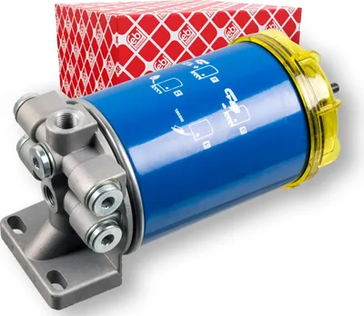 Produktbild von FEBI BILSTEIN Gehäuse Kraftstoffilter 176384 für VOLVO B 12 276mm 108mm 1,376kg