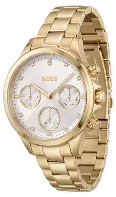Produktbild von Hugo Boss Hera Damenuhr Quarz Edelstahl 38mm HB1502628
