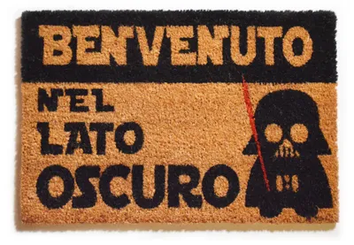 Image de Paillasson de 40 x 60 cm, en fibres de coco, antidérapant, pour l'entrée