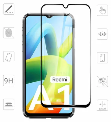 Image de Pour Xiaomi Redmi A2 / A1 / A1+ Plus : film de protection en verre trempé 3D Full LCD H9