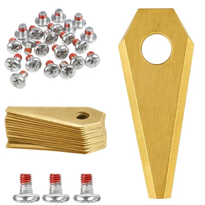 Produktbild von Ersatzmesser für Mähroboter Einhell Freelexo 600 Freelexo 800 Freelexo 1200 GC-RM500 [Set mit 30 Messern + 30 Schrauben] Phonillico®