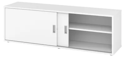 Produktbild von bümö office Lowboard mit Schiebetür - Nachbildung: Weiß