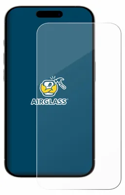 A screen protector is shown placed over a smartphone.