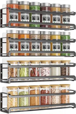 Produktbild von Magnetische Kräuterkiste - Set aus 2, Raumsparende Organizer für die Küche ohne Bohren