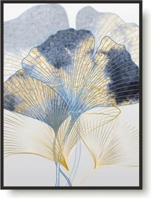 Immagine prodotto di Poster oro da parete per soggiorno camera da letto fiore 50x70