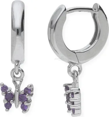 Produktbild von JuwelmaLux Creolen für Kinder 925 Silber Schmetterlinge JL10-06-1174