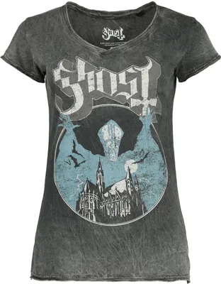 Produktbild von Ghost T-Shirt Damen Opus grau Band-Merch, Bands 100% Baumwolle XXL