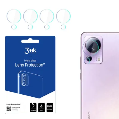 Produktbild von 3mk Hybridglas Lens Protection für Xiaomi 13 Lite Kamera Objektiv Kameralinse 0,16mm 6H (4 Stück)