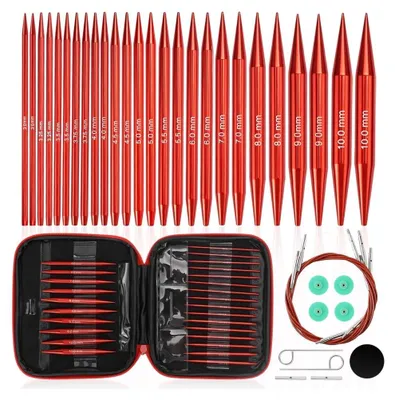 Immagine prodotto di Set di ferri circolari – punte intercambiabili – da 3 a 10 mm