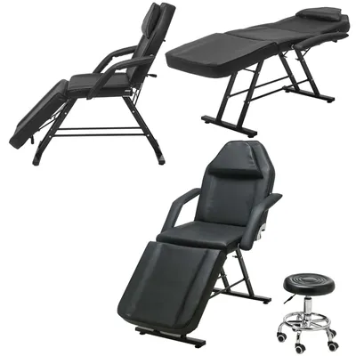 Produktbild von Radelldar Massageliege 3 Zonen Kosmetikliege klappbar & höhenverstellbar mit Hocker Breit 78cm