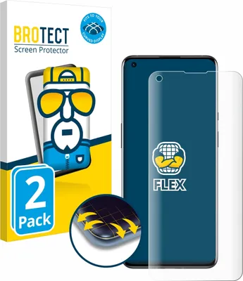 Produktbild von 2x BROTECT Fullscreen Schutzfolie für OnePlus 9 Pro Displayschutz Folie Fullcover Klar Transparent