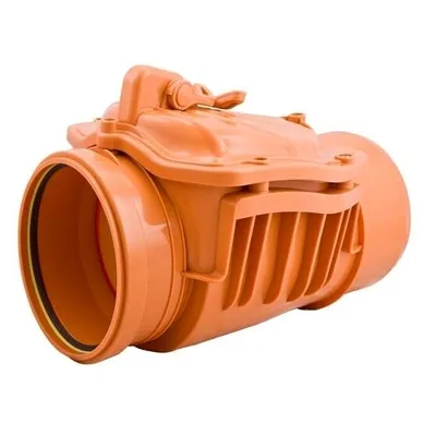 Zdjęcie produktu dla klapa zwrotna airfit DN 110, czerwono-brązowa z dodatkową blokadą ręczną