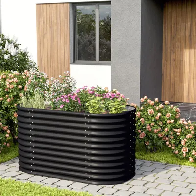 Produktbild von Vitavia Hochbeet "Terra 858" schwarz 86 cm Modell "Basic"