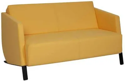 Produktbild von Gelber 2-Sitzer Moderne Wohnzimmer Polster Textil Couchen Luxus 2-er Neu
