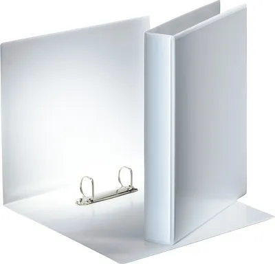 Produktbild von Präsentationsringbuch A4 2 Ringe 30mm weiß Packung mit 10 Stück