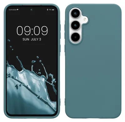 Produktbild von kwmobile Handyhülle für Samsung Galaxy A55 5G Hülle - TPU Case - Kabelloses Laden - Schutzhülle Cover in Arctic Night
