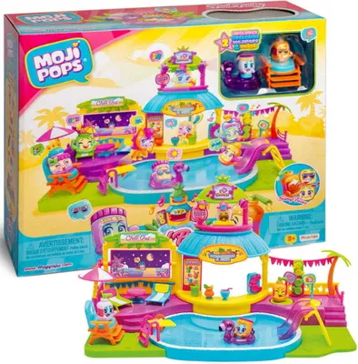 Immagine prodotto di MojiPops Pool Party A chi non piacciono le feste in piscina? Set di gioco con 2 figure esclusive Magicbox