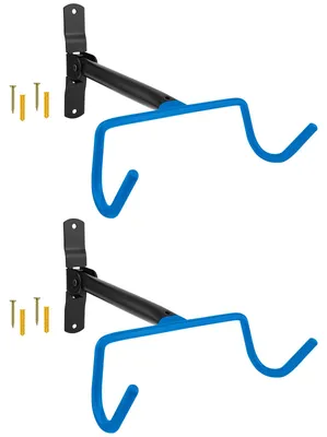 Produktbild von 2x WELLGRO Wand Fahrradhalter - Stahl - Tragkraft bis 30 kg - Wandmontage - Fahrrad Ständer - klappbar - Farbe wählbar