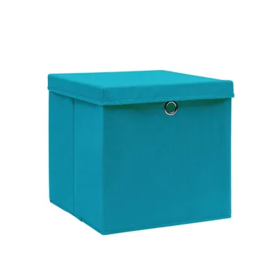 Immagine prodotto di Contenitori con Coperchi 4 pz 28x28x28 cm Azzurro
