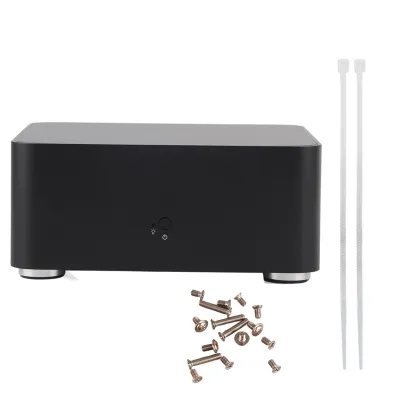 Obrázok produktu pre Počítačová skriňa Mini ITX HTPC Case z hliníkovej zliatiny Počítačová skriňa Mini PC (L80 Black USB2.0)
