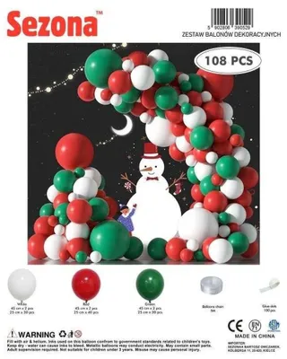 Produktbild von Weihnachtsballons, 108 Stück