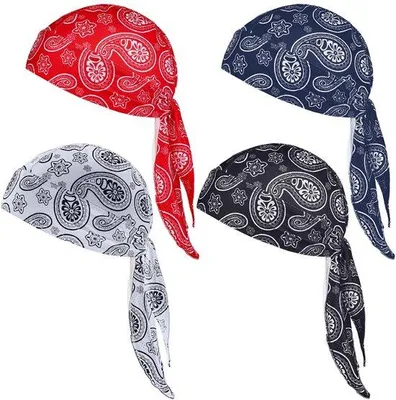 Imagen del producto de Bandana refrescante para la cabeza: transpirable y que permite la evaporación del sudor. Incluye 4 unidades en diferentes colores