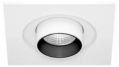Image de Spot Encastré Led Mini Oxo Sq 6W 42º Avec Technologie Cct Switch 2700K/3200K/4000K, Finition Blanc Mat - Beneito & Faure