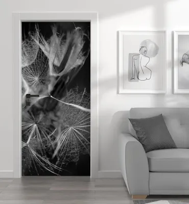 Produktbild von Türtapete Türposter Türfolie selbstklebend Pusteblume Türaufkleber