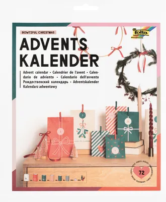 Produktbild von folia Adventskalender BOWTIFUL CHRISTMAS 72-teilig