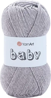 Produktbild von Yarn Art Baby 195 Grey Strickgarn
