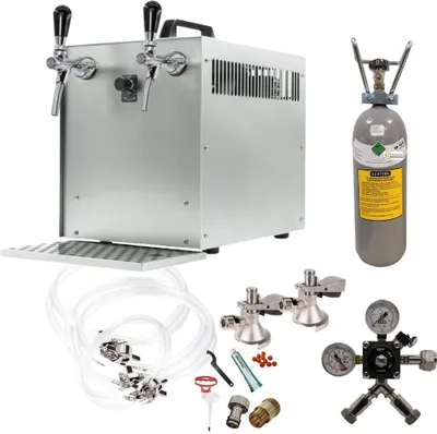 Produktbild von Zapfanlagenkomplettset 2-leitig Bierkoffer 60l/h groß Köpikeg
