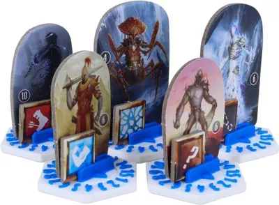 Immagine prodotto di set di 10 basi per quadranti per Gloomhaven, Frosthaven, Zampe del Leone