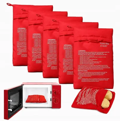Obrázek produktu pro Sada 5 sáčků do mikrovlnky na pečení brambor