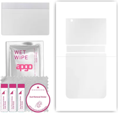 Produktbild von apgo Rückseite Schutzfolie, klar, kompatibel mit Samsung Galaxy Z Flip 3, Hinten Hydrogel-Displayschutzfolie mit Positionierhilfe, kratzfest, einfache Montage