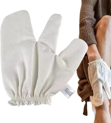 Produktbild von Wiederverwendbare Duschhandschuhe für Gesicht und Körperpeeling