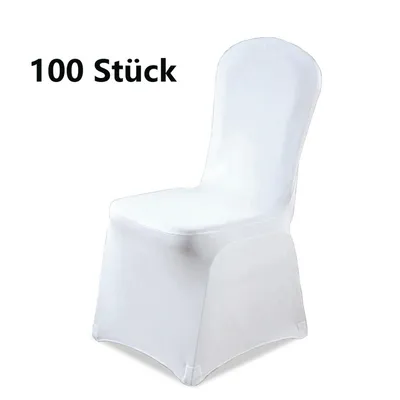 Obrázok produktu pre Yakimz kryty stoličiek Univerzálne strečové kryty stoličiek Biely kryt stoličky Kryt stoličky pre kanceláriu Hotel Banquet Svadobná strana Dekorácia 100 kusov