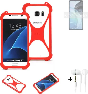 Produktbild von Handy-hülle + Kopfhörer kompatibel mit Motorola Moto G72 Schutz-hülle Bumper Silikon Schutz Hülle Cover Case Silikoncase Silikonbumper TPU