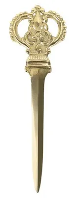 Imagen del producto de Abrecartas vintage de cobre, marca Mars & More, modelo "Krone", 24 cm