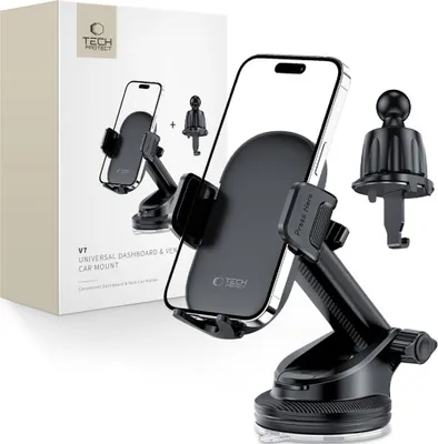 Obrázok produktu pre Tech-Protect V7 Univerzálna Palubná Doska A Držák Do Auta Čierna
