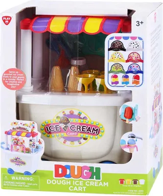 Produktbild von Playgo Eiswagen aus Ton – 4 Tontöpfe