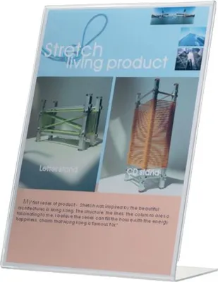 Obrázok produktu pre Q-Connect® KF04177 Šikmý stolový stojan A4 vysoký transprent
